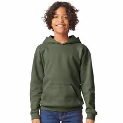Gildan Childrens/Kids Soft Touch Midweight Hoodie - XS, Military Green