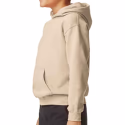 Gildan Childrens/Kids Soft Touch Midweight Hoodie - M, Sand