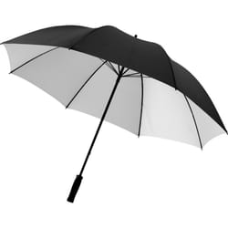 Bullet 30in Yfke Storm Umbrella - One Size, Solid Black/Silver