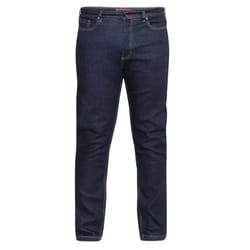 Duke Mens Cedric Stretch Tapered Jeans - 32XL, Indigo