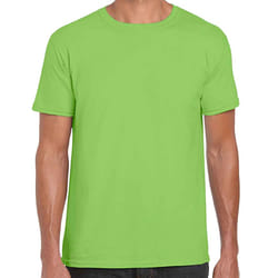 Gildan Mens Short Sleeve Soft-Style T-Shirt - 3XL, Lime