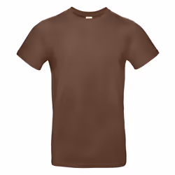 B&C Collection Mens T-Shirt - S, Chocolate