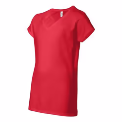 Gildan Womens/Ladies Soft Touch V Neck T-Shirt - 12 UK, Cherry Red