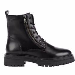 Geox Womens/Ladies D Iridea F Leather Ankle Boots - 4 UK, Black