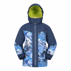 Mountain Warehouse Childrens/Kids Himalayan Abstract Ski Jacket - 9-10 Years, Navy