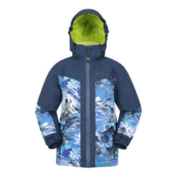 Mountain Warehouse Childrens/Kids Himalayan Abstract Ski Jacket - 11-12 Years, Navy