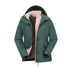 Mountain Warehouse Womens/Ladies Thunderstorm II 3 in 1 Waterproof Jacket - 14 UK, Green
