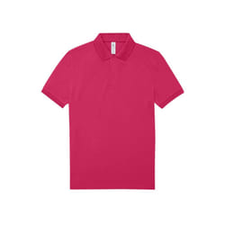 B&C Mens Polo Shirt - S, Meta Fuchsia