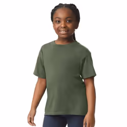 Gildan Childrens/Kids Softstyle Plain T-Shirt - 3-4 Years, Military Green