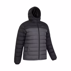 Mountain Warehouse Mens Seasons II Camo Padded Jacket - XXL, Medium Grey