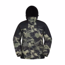 Mountain Warehouse Mens Shadow II Printed Ski Jacket - L, Dark Green