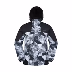 Mountain Warehouse Mens Shadow II Printed Ski Jacket - 3XL, White