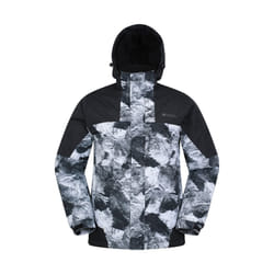 Mountain Warehouse Mens Shadow II Printed Ski Jacket - 3XL, White