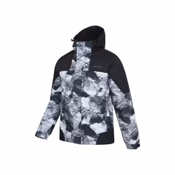 Mountain Warehouse Mens Shadow II Printed Ski Jacket - 3XL, White