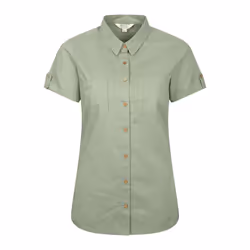 Mountain Warehouse Womens/Ladies Coconut Short-Sleeved Shirt - 8 UK, Light Khaki