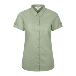 Mountain Warehouse Womens/Ladies Coconut Short-Sleeved Shirt - 12 UK, Light Khaki