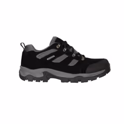 Mountain Warehouse Mens Voyage Suede Waterproof Walking Shoes - 7 UK, Jet Black
