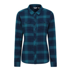 Mountain Warehouse Womens/Ladies Willow Flannel Shirt - 12 UK, Dark Teal