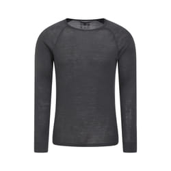 Mountain Warehouse Mens Merino Wool Thermal Top - 4XL, Grey