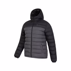 Mountain Warehouse Mens Seasons II Camo Padded Jacket - XS, Medium Grey