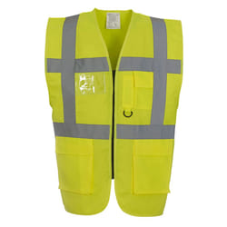 Yoko Unisex Adult Executive Hi-Vis Waistcoat - M, Yellow