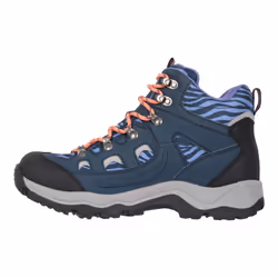 Mountain Warehouse Womens/Ladies Adventurer Leopard Print Faux Suede Waterproof Walking Boots - 6 UK, Navy