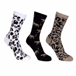 Trespass Womens/Ladies Cinco Animal Print Socks (Pack of 3)