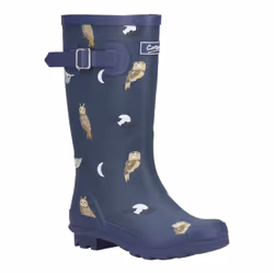 Cotswold Childrens/Kids Woodland Owl Wellington Boots - 3 UK, Blue