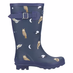 Cotswold Childrens/Kids Woodland Owl Wellington Boots - 3 UK, Blue