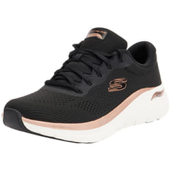 Skechers Womens/Ladies 2.0 The Distance Glow Arch Fit Shoes - 7 UK, Black/Rose Gold