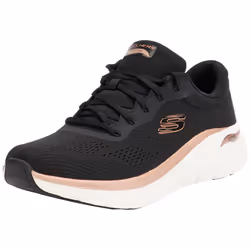 Skechers Womens/Ladies 2.0 The Distance Glow Arch Fit Shoes - 8 UK, Black/Rose Gold