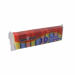 Superbright Sponge Scourers (Pack of 10)