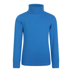 Mountain Warehouse Childrens/Kids Meribel Cotton Roll Neck Top - 2-3 Years, Blue