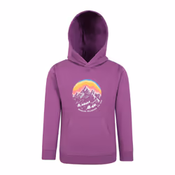 Mountain Warehouse Childrens/Kids Mountain Snowy Hoodie - 7-8 Years, Purple