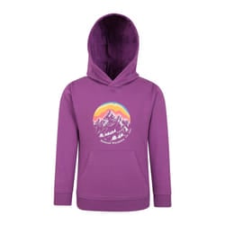 Mountain Warehouse Childrens/Kids Mountain Snowy Hoodie - 7-8 Years, Purple