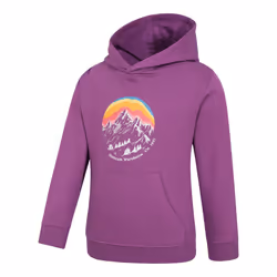 Mountain Warehouse Childrens/Kids Mountain Snowy Hoodie - 7-8 Years, Purple