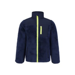 Mountain Warehouse Childrens/Kids Cosy Recycled Sherpa Fleece Jacket - 9-10 Years, Navy