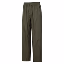 Mountain Warehouse Mens Pakka Waterproof Over Trousers - 3XL, Dark Khaki