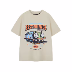 Thomas And Friends Childrens/Kids Best Friend Short-Sleeved T-Shirt - 3-4 Years, Oatmeal