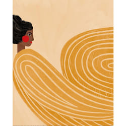 Bea Muller The Woman With The Yellow Stripes Print