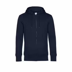 B&C Mens Full Zip Hoodie - XS, Navy