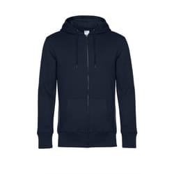 B&C Mens Full Zip Hoodie - XS, Navy