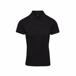 Premier Womens/Ladies Coolchecker Plus Polo Shirt - 3XL, Black