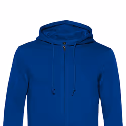 B&C Mens Organic Zipped Hoodie - S, Royal Blue