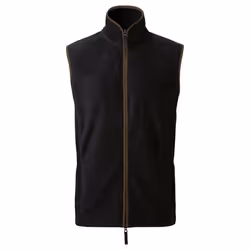 Premier Mens Artisan Fleece Gilet - XXL, Black/Brown
