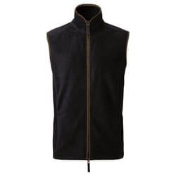 Premier Mens Artisan Fleece Gilet - XXL, Black/Brown
