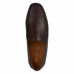 Geox Mens U Kosmopolis Leather Grip Moccasins - 8 UK, Dark Brown