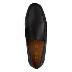 Geox Mens U Kosmopolis Leather Grip Moccasins - 7 UK, Black