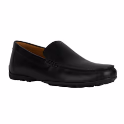 Geox Mens U Kosmopolis Leather Grip Moccasins - 10 UK, Black