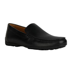 Geox Mens U Kosmopolis Leather Grip Moccasins - 10 UK, Black